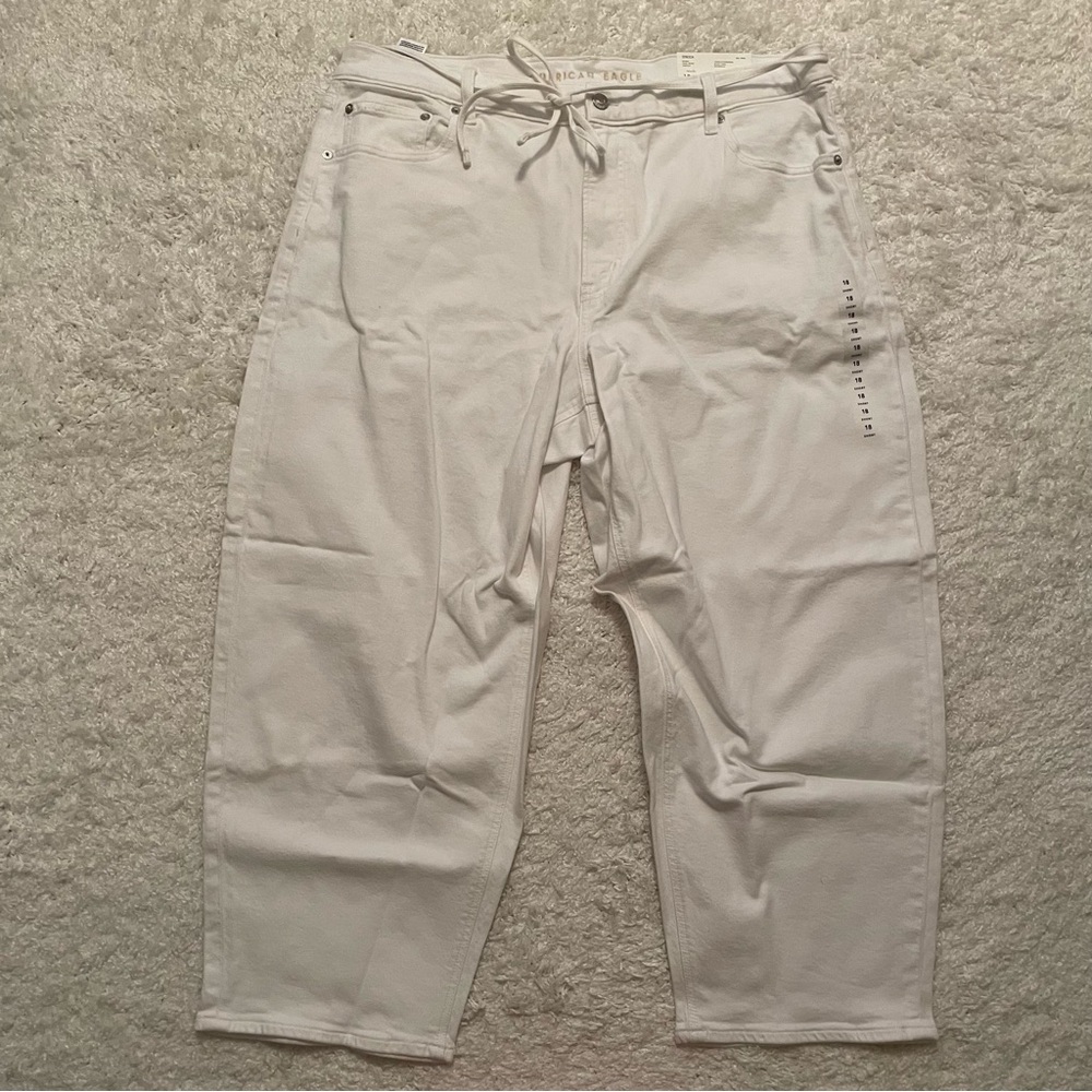 American Eagle AE Stretch Barrel Jeans Size 18 Short NWT